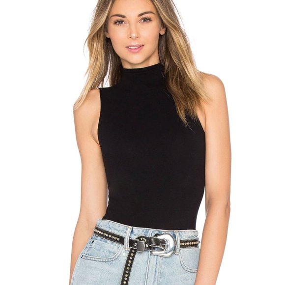 Commando Tops - NWT Commando Seamless Mockneck Thong Bodysuit in Black